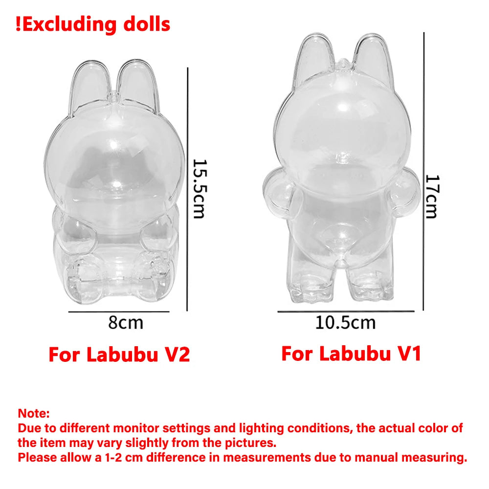 Labubu Protector Case - Labubu Protection Cover - Clear Anti Dust Case For Labubu