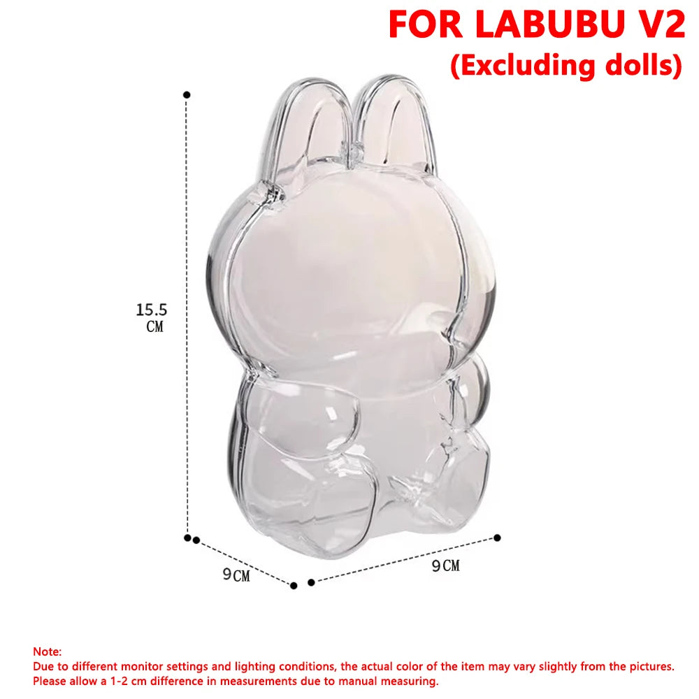 Labubu Protector Case - Labubu Protection Cover - Clear Anti Dust Case For Labubu