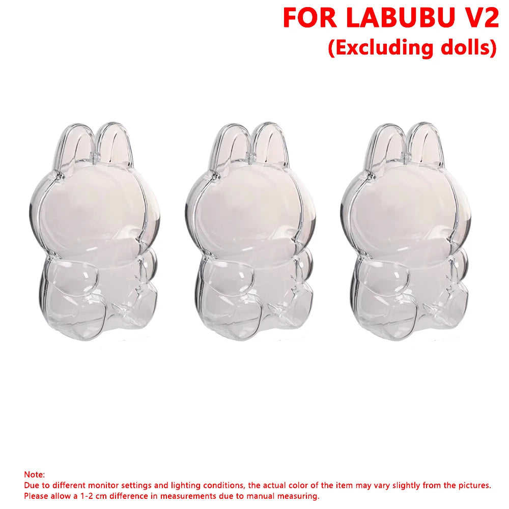 Labubu Protector Case - Labubu Protection Cover - Clear Anti Dust Case For Labubu