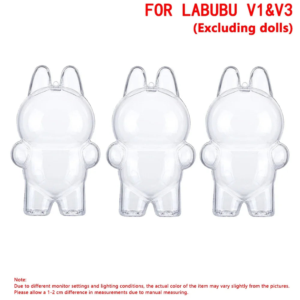 Labubu Protector Case - Labubu Protection Cover - Clear Anti Dust Case For Labubu