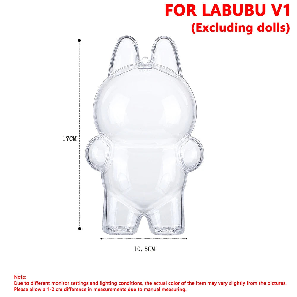 Labubu Protector Case - Labubu Protection Cover - Clear Anti Dust Case For Labubu