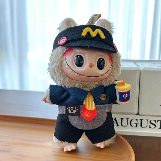 Labubu - McDonald's Employee Uniform - 17cm Labubu Doll Clothes